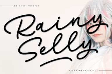 Rainy Selly Font by Keithzo (7NTypes) — Script Handwritten Font — thumbnail 1