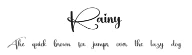 Rainy by Scratchones — Script Handwritten Font — thumbnail 1