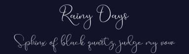 Rainy Days by Noftanti Studio — Script Handwritten Font — thumbnail 2
