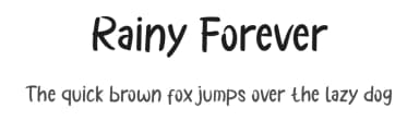 Rainy Forever by Reguler Studio — Script Handwritten Font — thumbnail 1