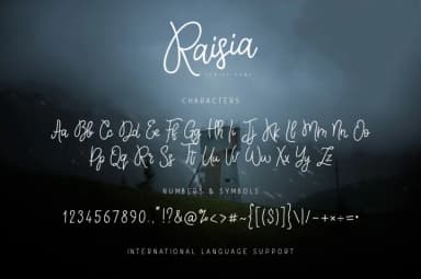 Raisia Font by ChekArt — Script Handwritten Font — thumbnail 6