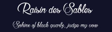 Raisin des Sables by dcoxy - Greg Medina — Script Handwritten Font — thumbnail 2