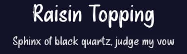 Raisin Topping by Idebareng — Script Handwritten Font — thumbnail 2