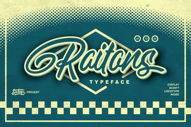 Raitons Font by Subqi Std — Script Handwritten Font