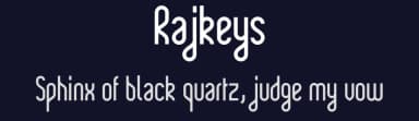 Rajkeys by Benoît Sjöholm — Sans Serif Font — thumbnail 2