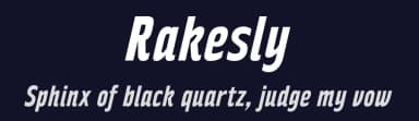 Rakesly by Typodermic Fonts — Sans Serif Font — thumbnail 2