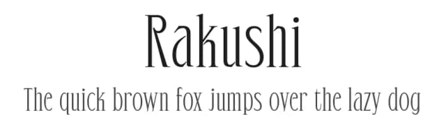 Rakushi by Kulokale Studio — Serif Font
