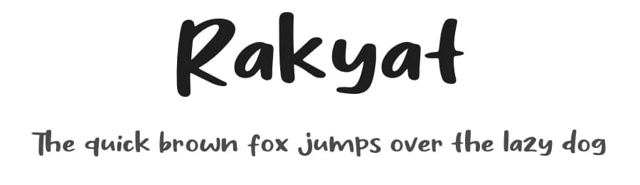 Rakyat by Khurasan — Script Handwritten Font