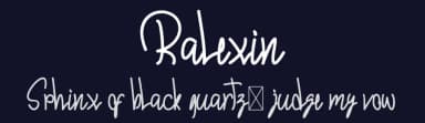 Ralexin by Mifiq — Script Handwritten Font — thumbnail 2