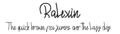 Ralexin by Mifiq — Script Handwritten Font — thumbnail 1