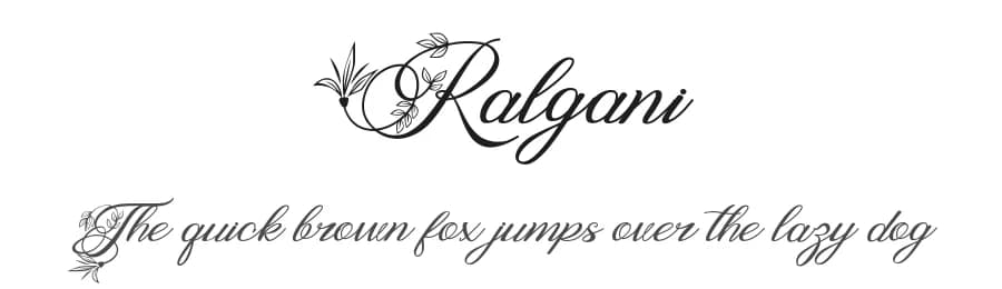 Ralgani by Eknoji Studio — Script Handwritten Font
