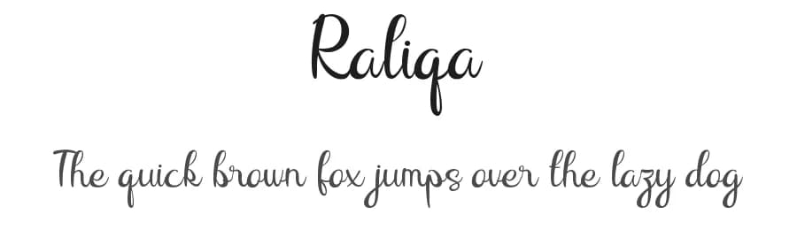 Raliqa by Gilz Creative Studio — Script Handwritten Font