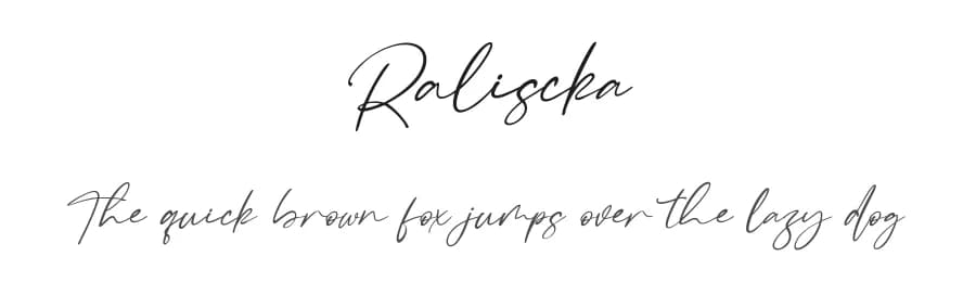 Raliscka by Maulana Creative — Script Handwritten Font