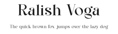 Ralish Voga by Slide Shoot Type — Serif Font — thumbnail 1
