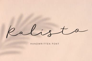 Ralisto Font by Sigit Dwipa — Script Handwritten Font — thumbnail 1