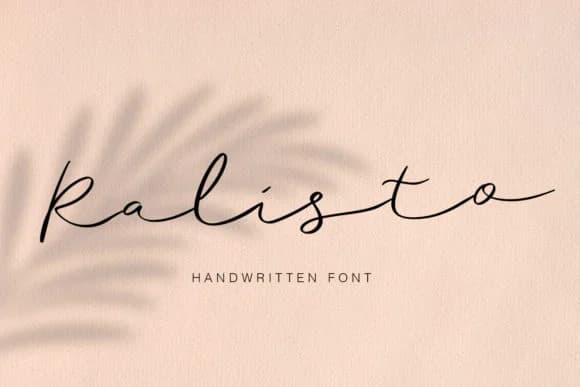Ralisto Font by Sigit Dwipa — Script Handwritten Font