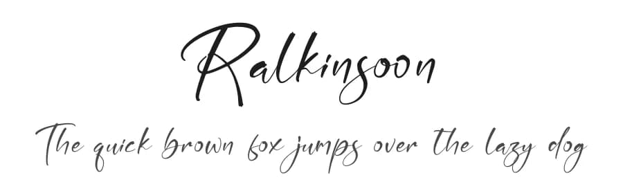 Ralkinsoon by Letterena Studios — Script Handwritten Font