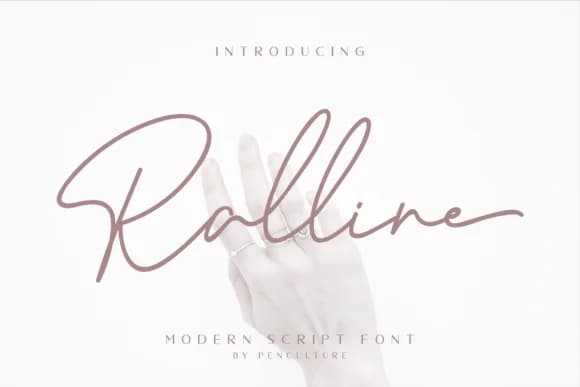 Ralline Font by Pen Culture — Script Handwritten Font