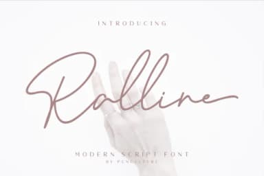 Ralline Font by Pen Culture — Script Handwritten Font — thumbnail 1