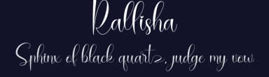 Rallisha by Naharstd — Script Handwritten Font — thumbnail 2