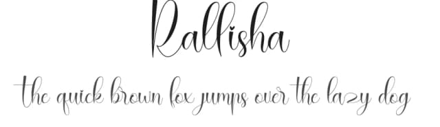 Rallisha by Naharstd — Script Handwritten Font