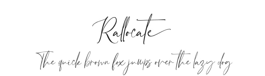 Rallocate by Din Studio — Script Handwritten Font