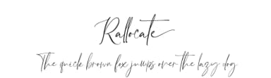 Rallocate by Din Studio — Script Handwritten Font — thumbnail 1