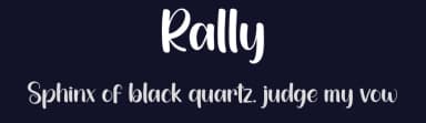 Rally by creatype designer — Script Handwritten Font — thumbnail 2