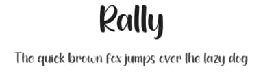 Rally by creatype designer — Script Handwritten Font — thumbnail 1