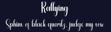 Rallying by Scratchones — Script Handwritten Font — thumbnail 2