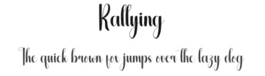 Rallying by Scratchones — Script Handwritten Font — thumbnail 1