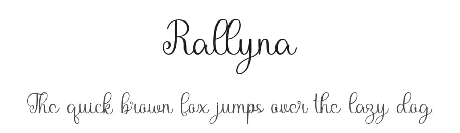 Rallyna by niyos — Script Handwritten Font