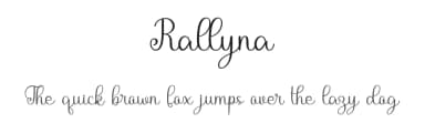 Rallyna by niyos — Script Handwritten Font — thumbnail 1