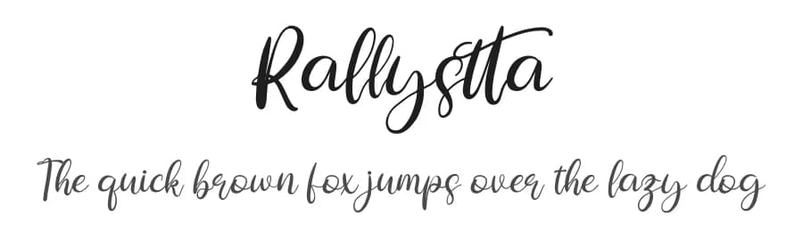 Rallystta by Perspectype Studio - Letterena.com — Script Handwritten Font