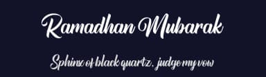 Ramadhan Mubarak by Andrimada Creative — Script Handwritten Font — thumbnail 2