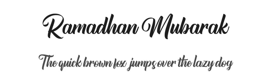 Ramadhan Mubarak by Andrimada Creative — Script Handwritten Font