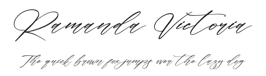 Ramanda Victoria by Letterena Studios — Script Handwritten Font
