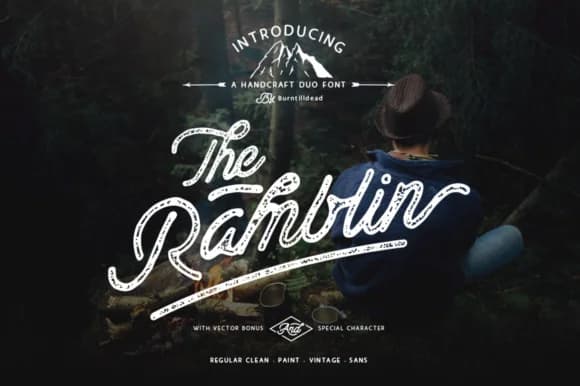 Ramblin Font by Burntilldead — Script Handwritten Font