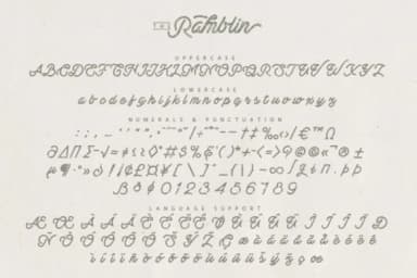 Ramblin Font by Burntilldead — Script Handwritten Font — thumbnail 3