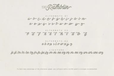 Ramblin Font by Burntilldead — Script Handwritten Font — thumbnail 4