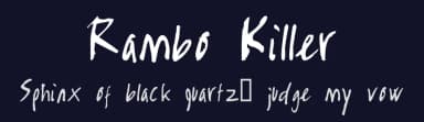 Rambo Killer by Fontomen — Script Handwritten Font — thumbnail 2