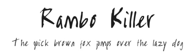 Rambo Killer by Fontomen — Script Handwritten Font
