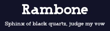 Rambone by Muksal Creative — Serif Font — thumbnail 2