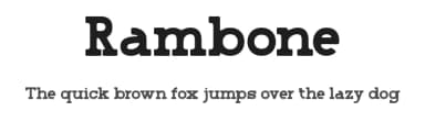 Rambone by Muksal Creative — Serif Font — thumbnail 1