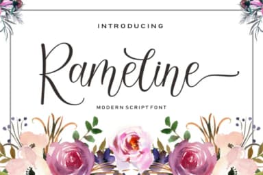 Rameline Script Font by rotterlabstudio — Script Handwritten Font — thumbnail 1