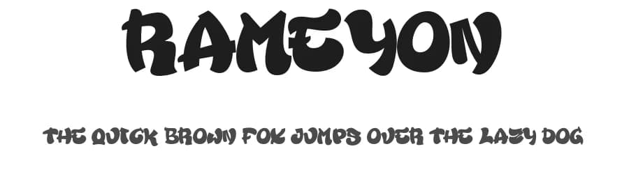 Rameyon by Ahweproject — Script Handwritten Font