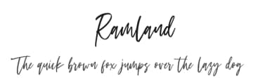 Ramland by Sronstudio — Script Handwritten Font — thumbnail 1