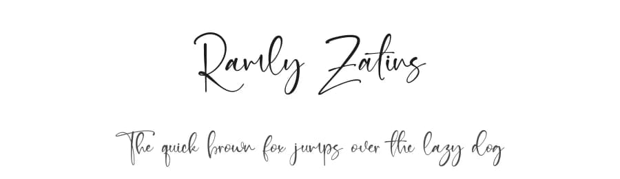 Ramly Zatins by StringLabs Creative Studio — Script Handwritten Font — preview 1