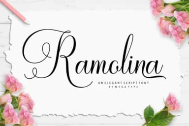 Ramolina Script Font by Megatype — Script Handwritten Font — thumbnail 1