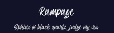 Rampage by Creaditive Design — Script Handwritten Font — thumbnail 2